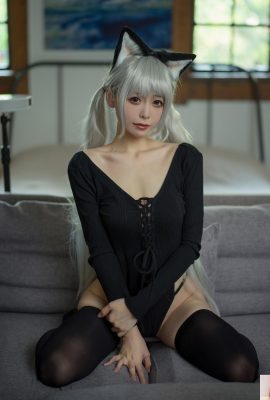सकुराजिमा आओइची ब्लैक कैट स्वेटर जंपसूट (57p)