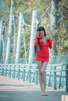 (ऑनलाइन संग्रह) खूबसूरत पैरों वाली ताइवानी लड़की-जू लिंगलिंग आउटडोर फोटो एल्बम (9) (100पी)