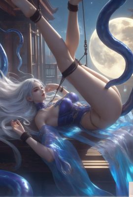 (एआई उत्पन्न) फाइटिंग द स्काई द स्काई लिटिल डॉक्टर इम्मोर्टल और यू चान मिक्स 4