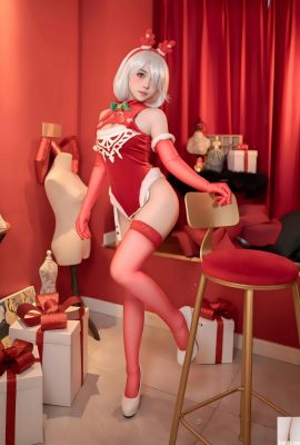 (ऑनलाइन संग्रह) FuLiJi बोनी की “क्रिसमस रेड ड्रेस” वीआईपी एक्सक्लूसिव (135 पी)